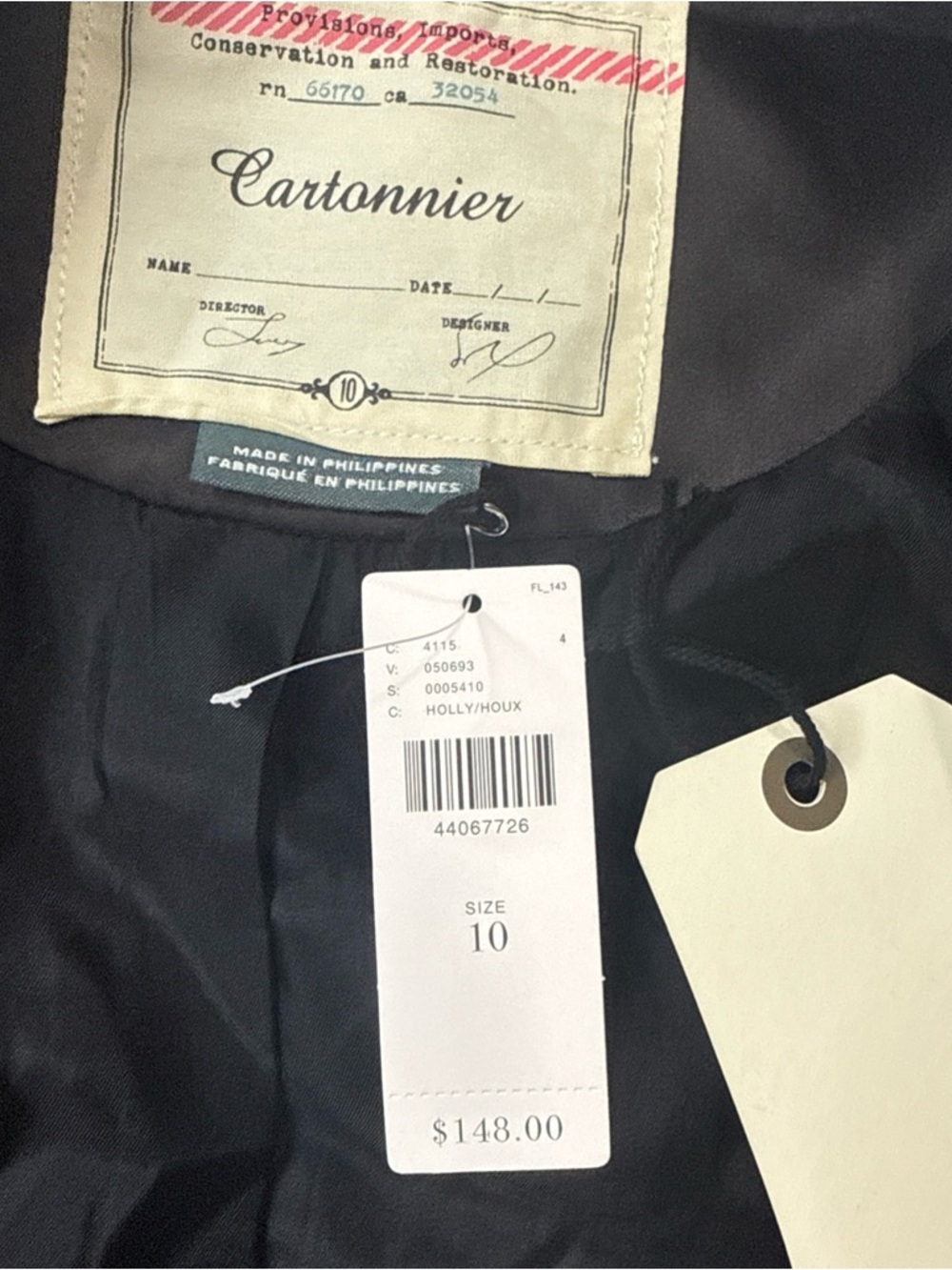 Anthropologie Cartonnier Velvet Blazer Jacket NWT Luxe Old Money Sz 10 A060426 - Picture 4 of 6